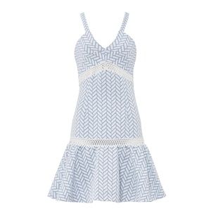 Shoshanna Blue Bandt Dress (0)